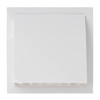 Diameter 150 mm, white ventilation grille with weather protection, plastic