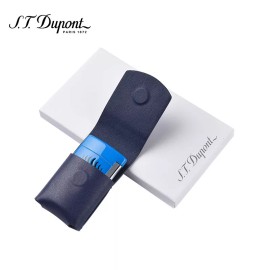 S.T. Dupont Leather Case Pouch For the Minijet Lighter, Blue, 183051, New In Box
