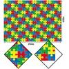 Hafangry Autism Awareness Tablecloth April Puzzle Piece Decoration Rustic Kitchen