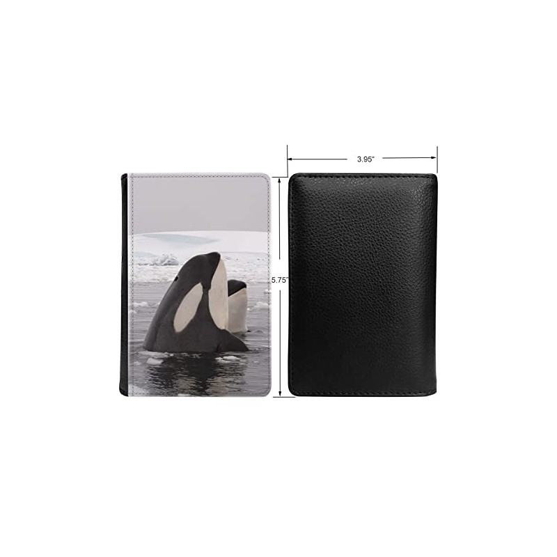 TROFUNG PU Leather Passport Holder Travel Wallet RFID Blocking Card