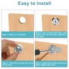Pertinel Cam Locks Cabinet Locks Keyed Alike, 5/8'' (Length) Cylinder