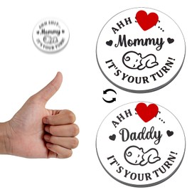 Christmas Gifts for New Mom, New Parents Gifts for Couples, Stocking Stuffers for New Moms Gifts After Birth, Pregnancy Gifts for Expecting Mom, Baby Shower Gifts, Decision Coin Gifts for New Parents