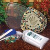 Midwest Products Milestones Decorative Mosaic Leaf Stepping Stone Kit for