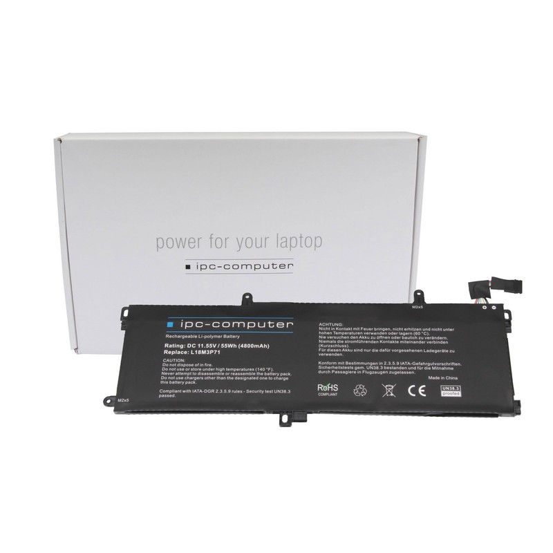 IPC-Computer Akku kompatibel zu Lenovo - L18L3P71 mit 55Wh