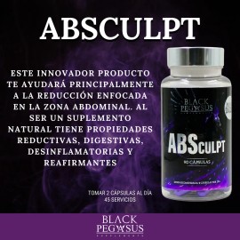 Suplemento Reductor Abdominal Black Pegasus Cápsulas 90 Pzs