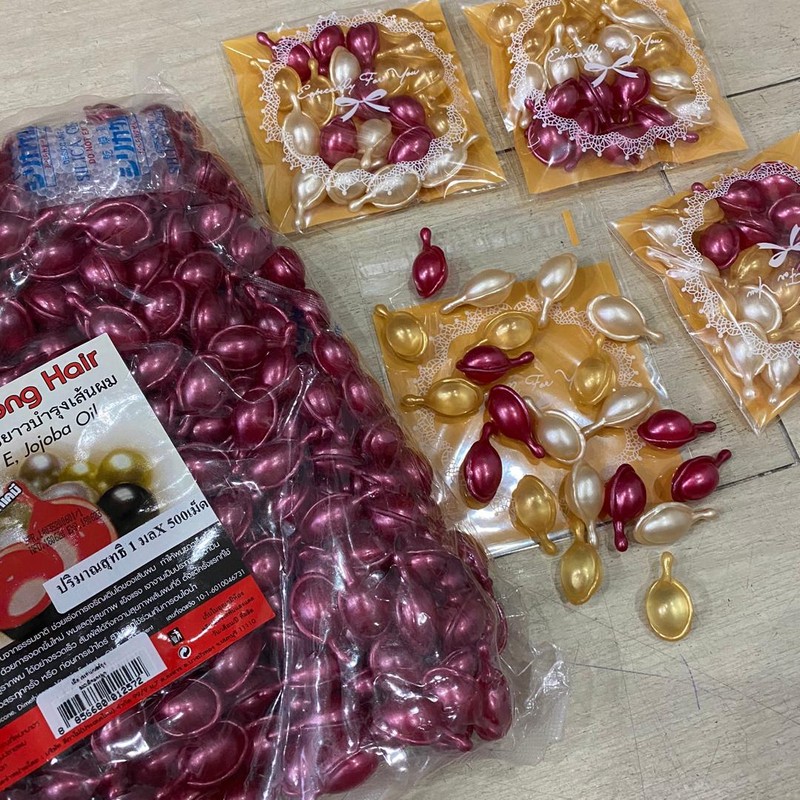 Jojoba Oil Super Long Hair Vitamin E MIX Color (21pcs)