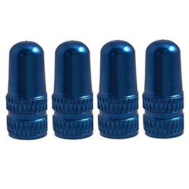 4 x eXotic Anodized Alloy Presta Valve Caps (thin valve aka French,not car type)
