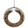 Black Wreath Coil Peanut Bird Feeder