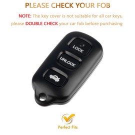 OFFCURVE Key Fob Cover for Toyota, Soft TPU Car Key Case Protector for 2002-2006 Toyota Camry / 2002-2003 Toyota Solara Keyless Entry Remote, Blue