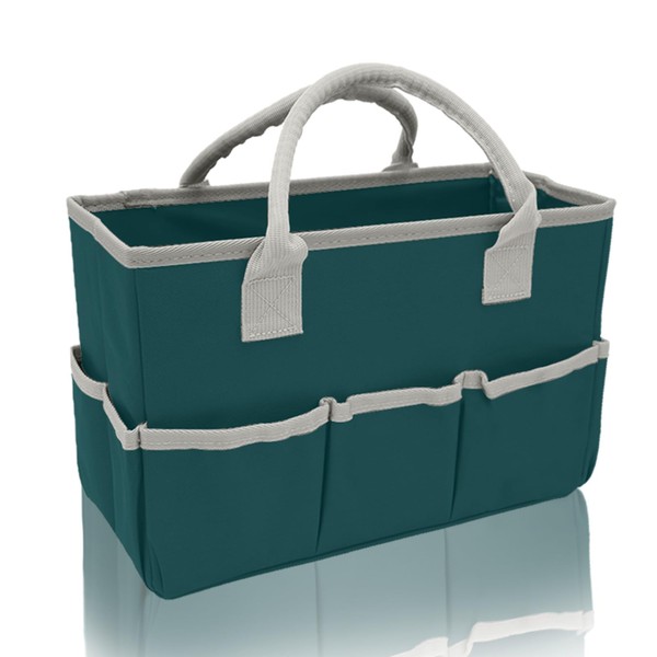 Cupohus Art Organizer Craft Storage Tote Bag with Pockets and