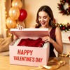 BoxSkivra Extra Large Gift Box 17x11x10.2 Inches，Pink Gift Box with