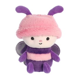Aurora® Vibrant Spring Bebe Bugs™ Butterfly Stuffed Animal - Decorative Companion - Endless Fun - Pink 7.5 Inches