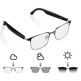 QJF JF-GS06 Smart Glasses are Unisex Polarized Sunglasses That are Equipped with an Open Microphone, Speakers and a Voice Assistant. They are Suitable for Listening to Music, Driving and Fishing.