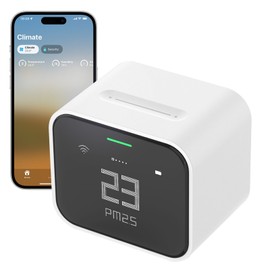 qingping Air Quality Monitor, Compatible with Apple HomeKit, Wi-Fi Connection, Can Detect Indoor CO2, PM2.5, PM10, Temperature, and Humidity