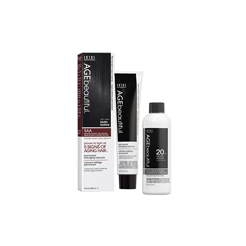 AGE beautiful Permanent Hair Color Dye Liqui Creme & Developer
