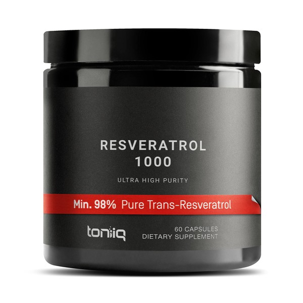 Ultra High Potency Third-Party Tested Trans Resveratrol 1000mg - 98%