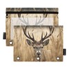 ATTX Wheat Field Deer Pencil Pouch for 3 Ring Binder