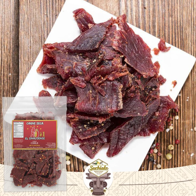 Beef Jerky El Sinaloense (Hot and Spicy, 10 oz (Pack