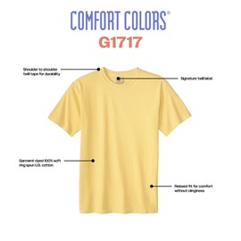 Comfort Colors Adult Short Sleeve Tee, Style G1717, Black (2-pack), XX-Large
