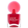 Nails Inc Ready To Jelly, rojo transparente, secado rápido, larga