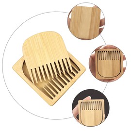 Outanaya Beard Comb for Men Brush Static-free Portable Natural Wood Gentle on Hair