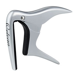 Ortega Guitars Capo Musical Instrument Accessories - Curved - For Guitar - Aluminium Alloy Chrome Plated (OCAPOCV-CR)