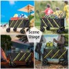 Unbranded Folding Utility Wagon, Metal Frame, Adjustable Handle, Heavy-Duty, Collapsible