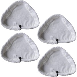 CLKE 4pcs Triangle Microfiber Cleaning Cloth, Steam Mop Pads, Compatible with H2O X5 Steam Mop Cover, Steam Microfibre Replacement