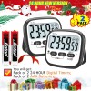 Kitchen AyayaBoss Digital Timer Pack of 2 Kitchen Timer for