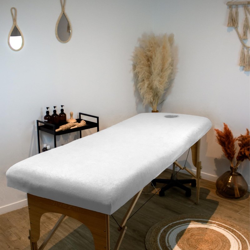 Vivezen - Terry Cloth Protective Sheet for Massage Table -