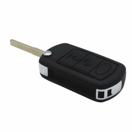 TAKPART 3 Buttons With Uncut Blade Remote Key Fob Case Replacement for Range Rover LR3 2005 2006 2007 2008 2009