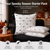 Halloween Pillow Covers 18x18In Set of 2 White 3D Ghost