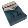 Finger Thumb Piano 17 Keys Exquisite Engraved Pattern Wood Kalimba