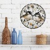 Msyxl Chickadee Birds Wall Clock, Silent Non Ticking 10 Inch