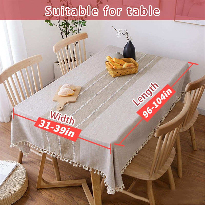 Vonabem Tablecloth Waterproof Rectangle