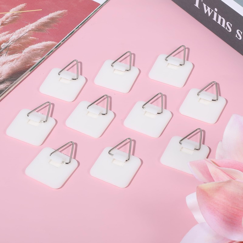 Grevosea 15 Pcs Wall Plate Hangers, Adhesive Picture Hangers Frame