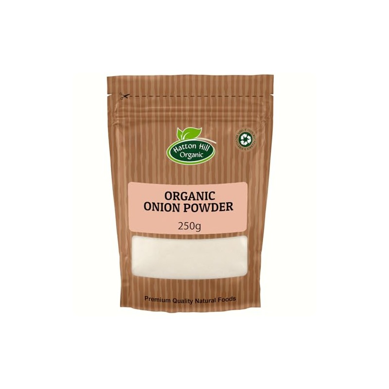 Organic Onion Powder 250g by Hatton Hill | Premium, Aromatic,