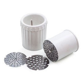 Tredoni Multipurpose Table Grater Cup - Parmesan Grater Gadget, Cheese/Nuts/Chocolate Shredder 3x4", Vegetable/Garlic Slicer 7.5x10cm