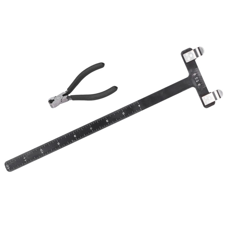 Archery Aluminum Alloy Ruler Recurve/Compound Bow T Shaped Bow Measurement