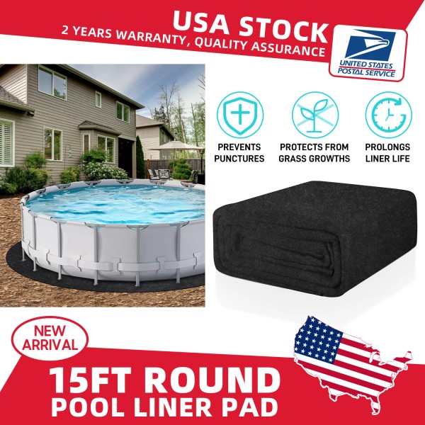 MODIGT 15 Feet Pad Round Above Ground Swimming Pool Liner