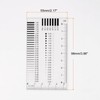 HARFINGTON 5pcs High Precision SEC Size Estimation Chart 8x5.5cm 0.2mm