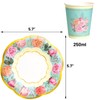 ceiba tree Tea Party Decorations Paper Tea Cups with Handles