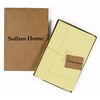 Solino Home Cotton Linen Napkins Yellow Hemstitch, 20 x 20