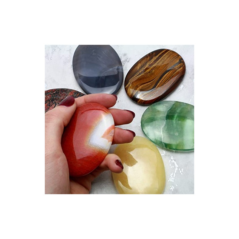 Red Jasper Palm Stone by CrystalAge