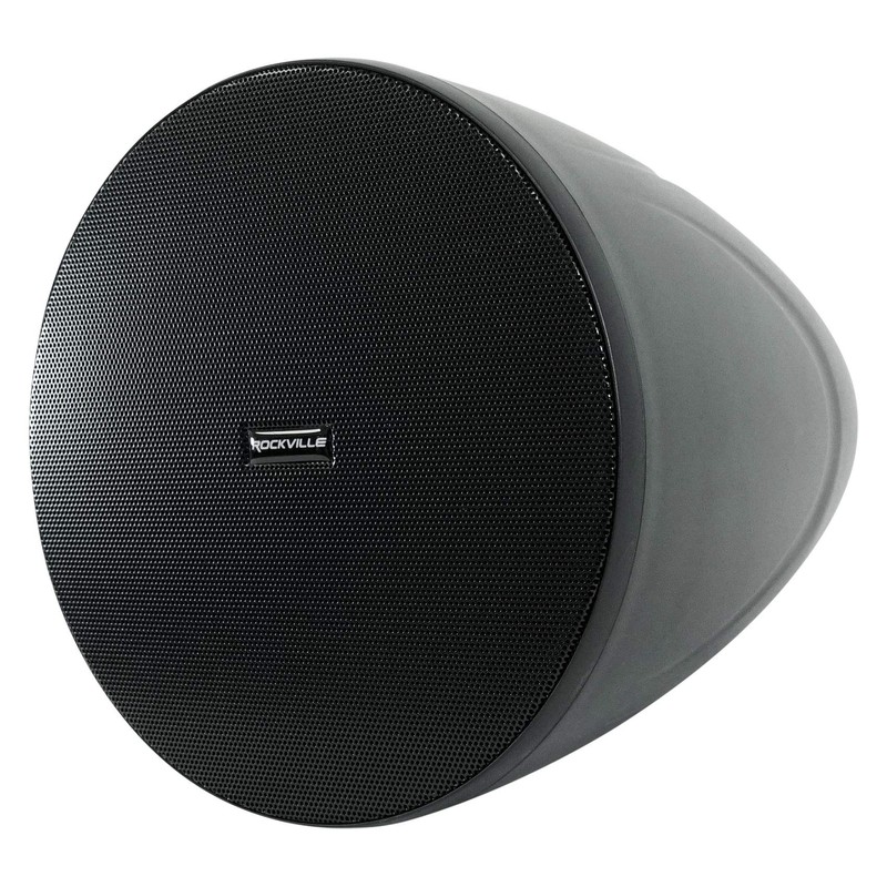 Rockville PEN-65T 6.5" 70V Hanging Pendant Speaker, Black, Easy Install,