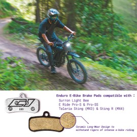 Cycle1st Bike Disc Brake Pads Compatible with/Replacement for Shimano 4-Piston Caliper: XTR XT Surron SLX Deore Saint Zee Tektro TRP -Ultimate Braking Power for Mountain Bikes/MTB 83 (Semi-Metallic)