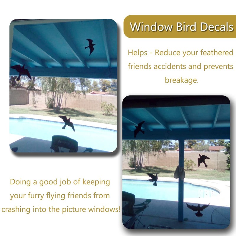 UV Reflective Anti-Collision Window Bird Stickers, Window Static Decals Glass