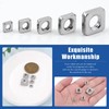 Glarks 90pcs Carbon Steel Square Nut Set M3 M4 M5