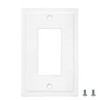 Modern Edge Decorative Wall Plate Switch Plate Outlet Cover, Durable