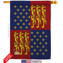 King Edward III House Flag Set Regional World Historic International Heritage Celebration Cultural Country Particular Area Small Decorative Gift Yard Banner Double-Sided Made In USA 28 X 40